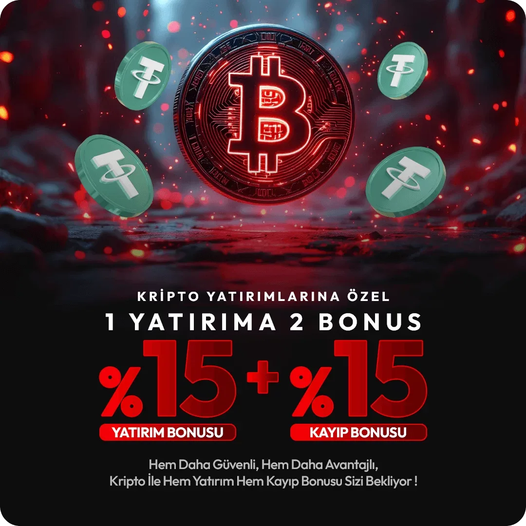 Krıpto yatırımlarına özel %15 yatırım + %15 kayıp bonusu