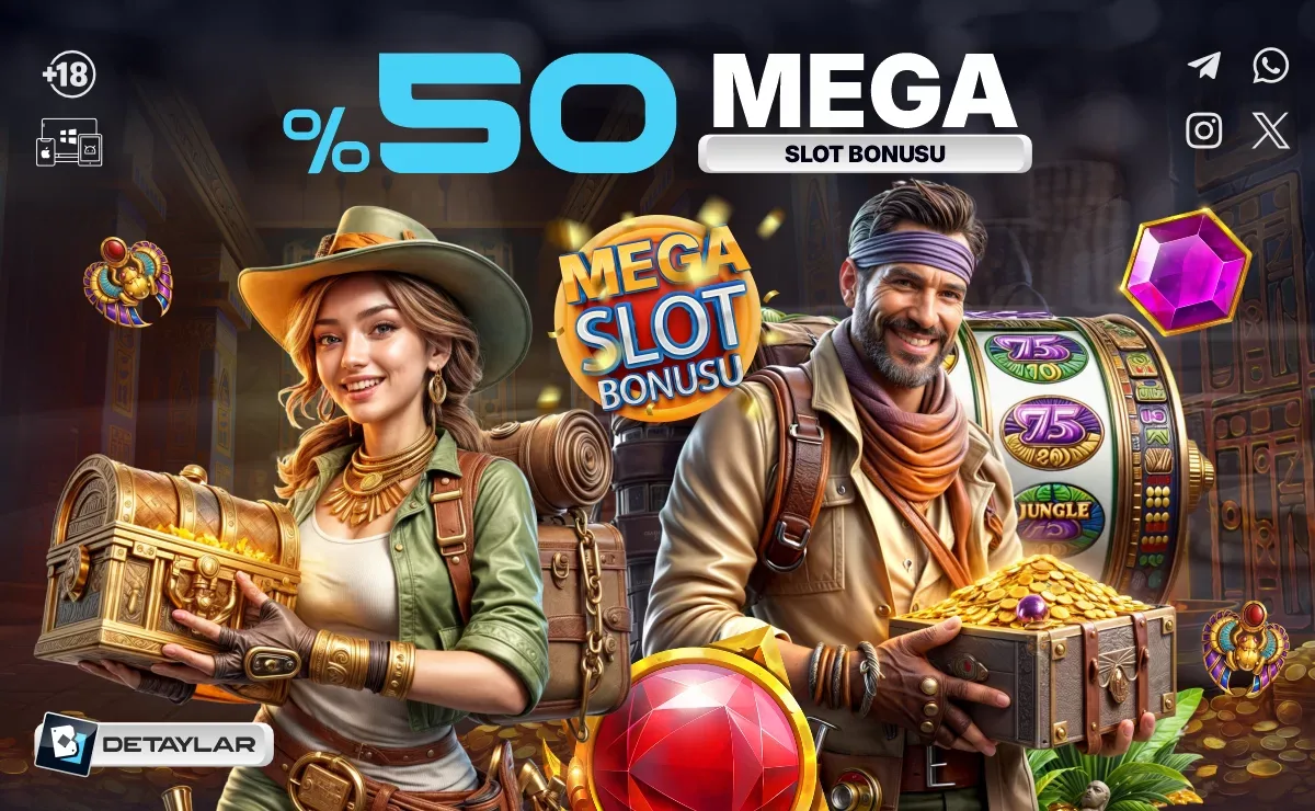 %50 mega slot bonusu