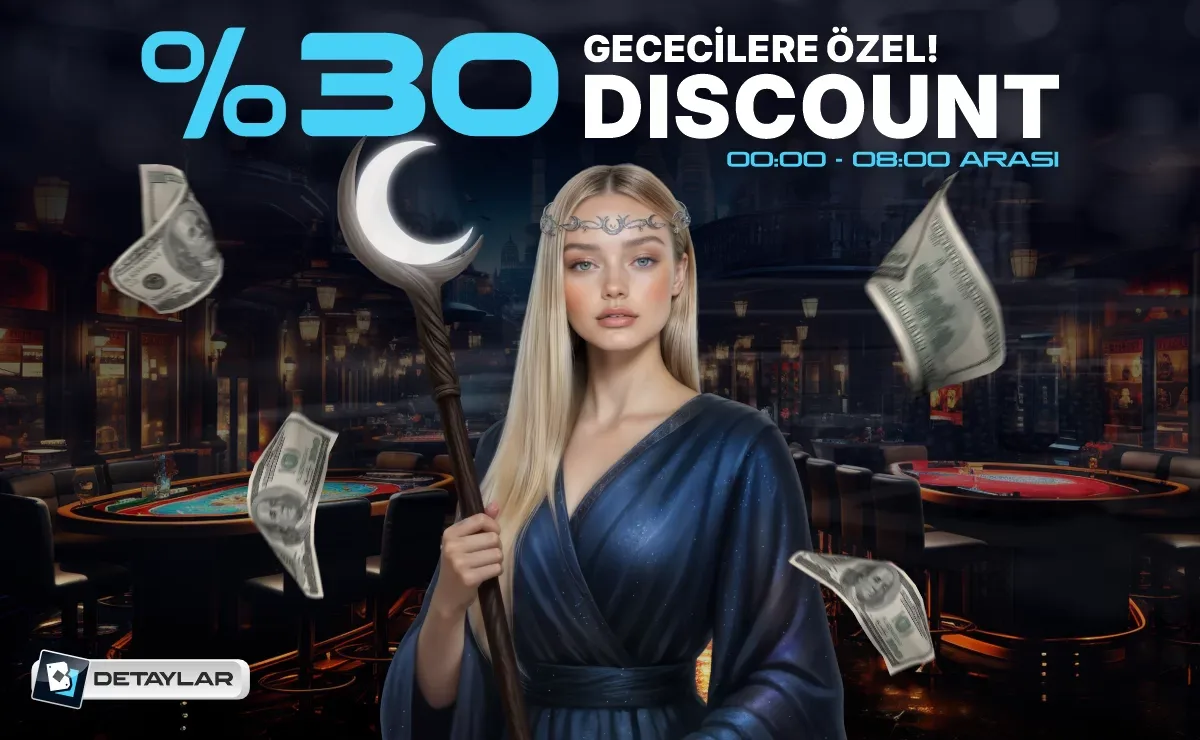 %30 gece kayıp bonusu!