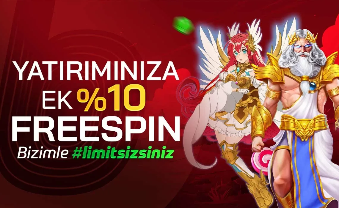 Her yatırıma ek %10 freespın