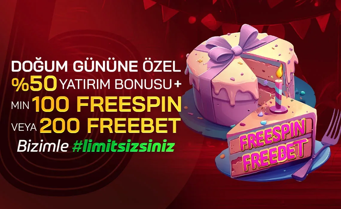 Doğum gününe özel %50 yatırım bonusu