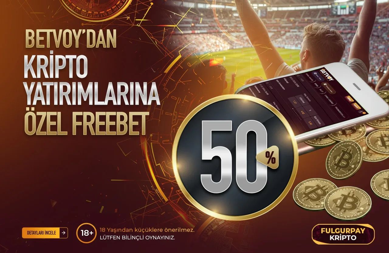 %50 kripto yatırımlarına özel freebet