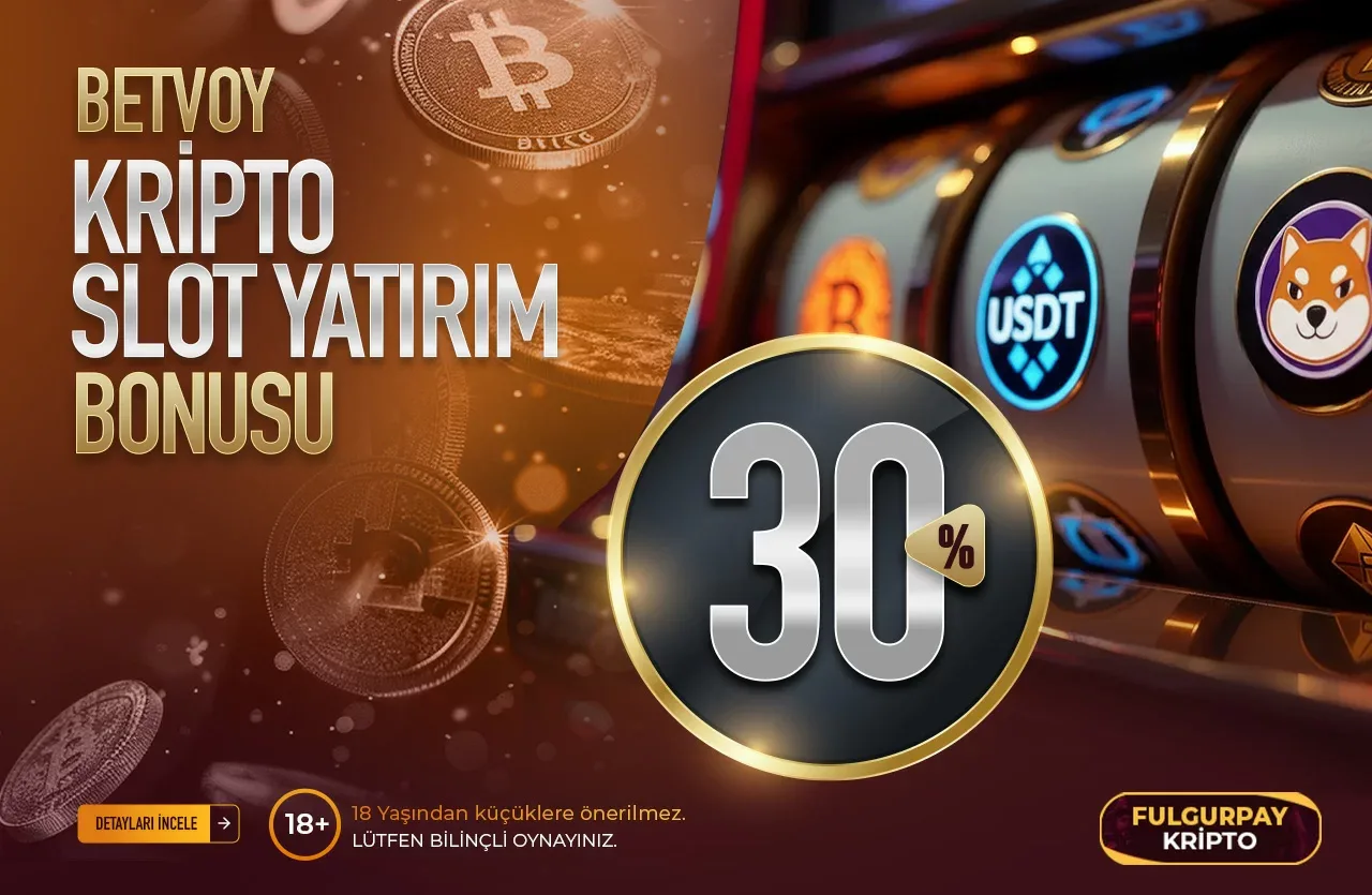 %30 kripto slot yatırım bonusu