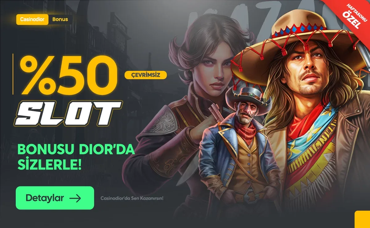 %50 slot yatırım bonusu