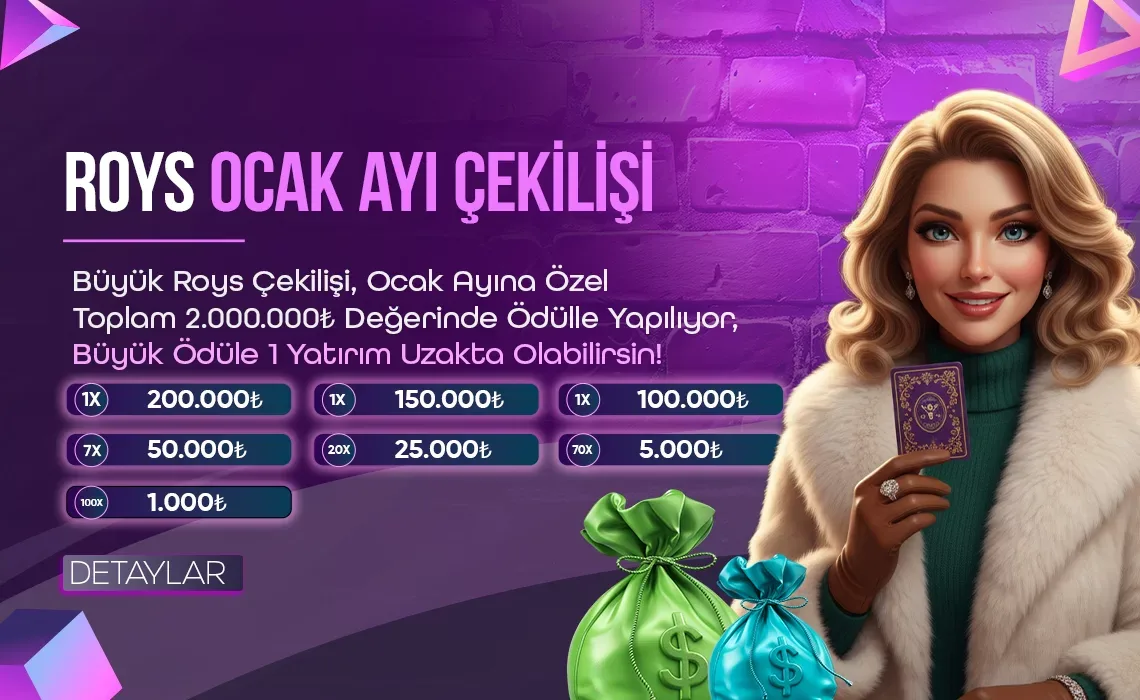 Casınoroys çekılış