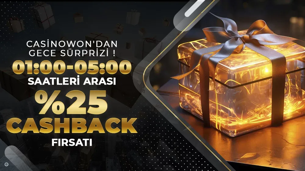 Casinowon'dan gece sürprizi !
