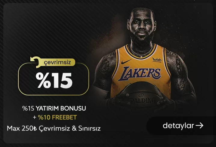 %15 spor yatırım bonusu + %10 freebet