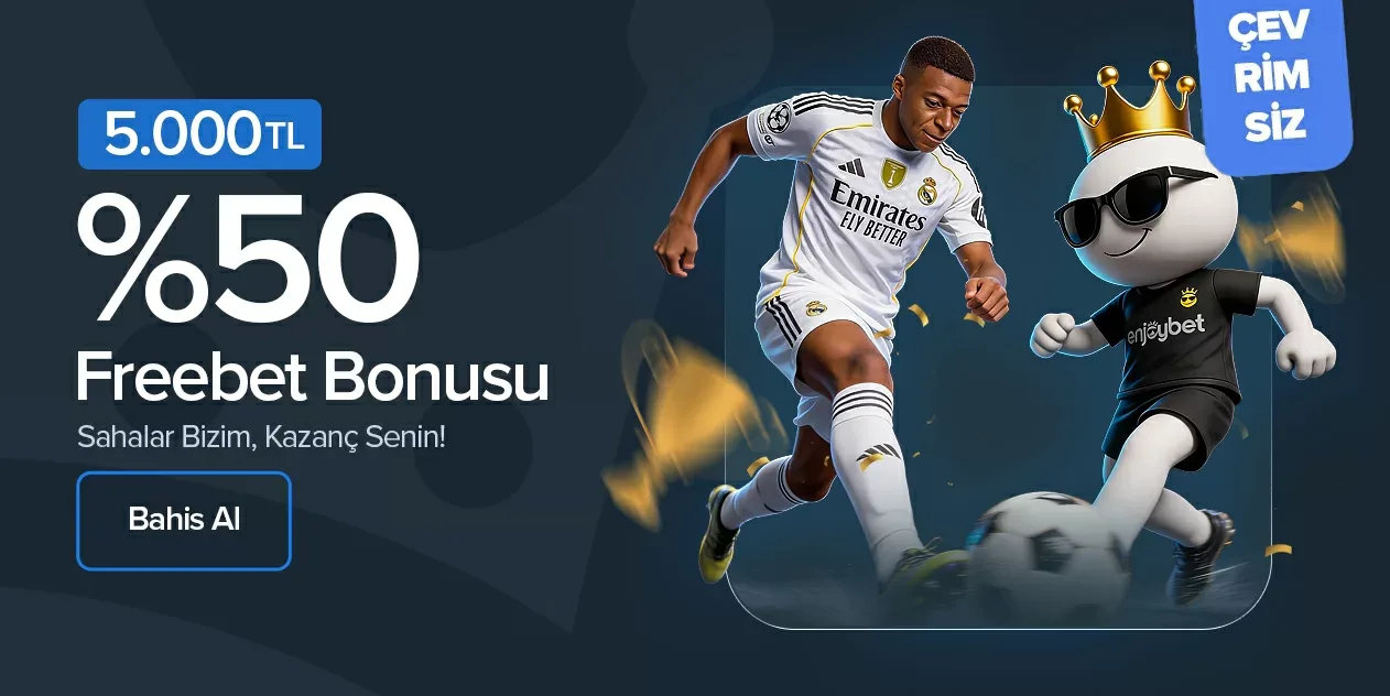 Çevrimsiz %50 freebet