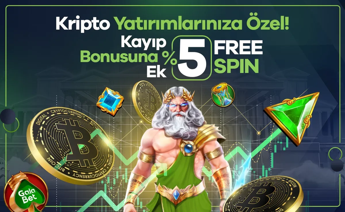 Kripto yatırımlarınıza özel kayıp bonusuna ek %5 free spin