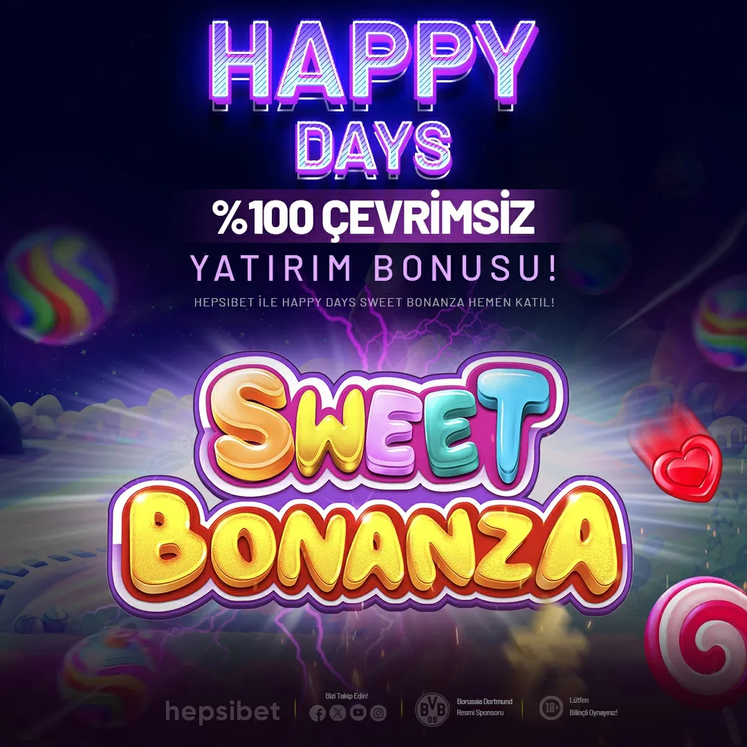 Happy days : sweet bonanza %100