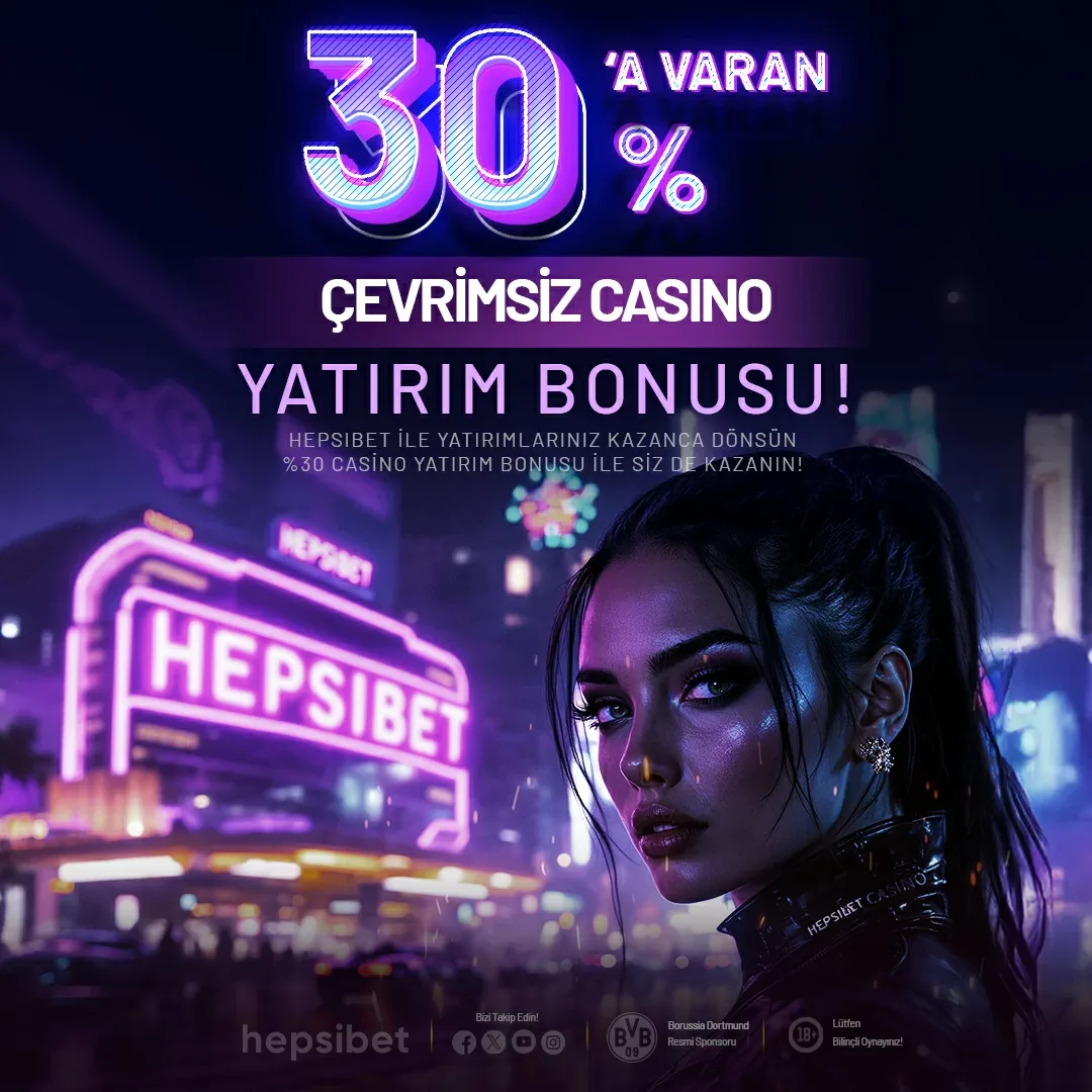 %30'a varan çevrımsız casıno yatırım bonusu
