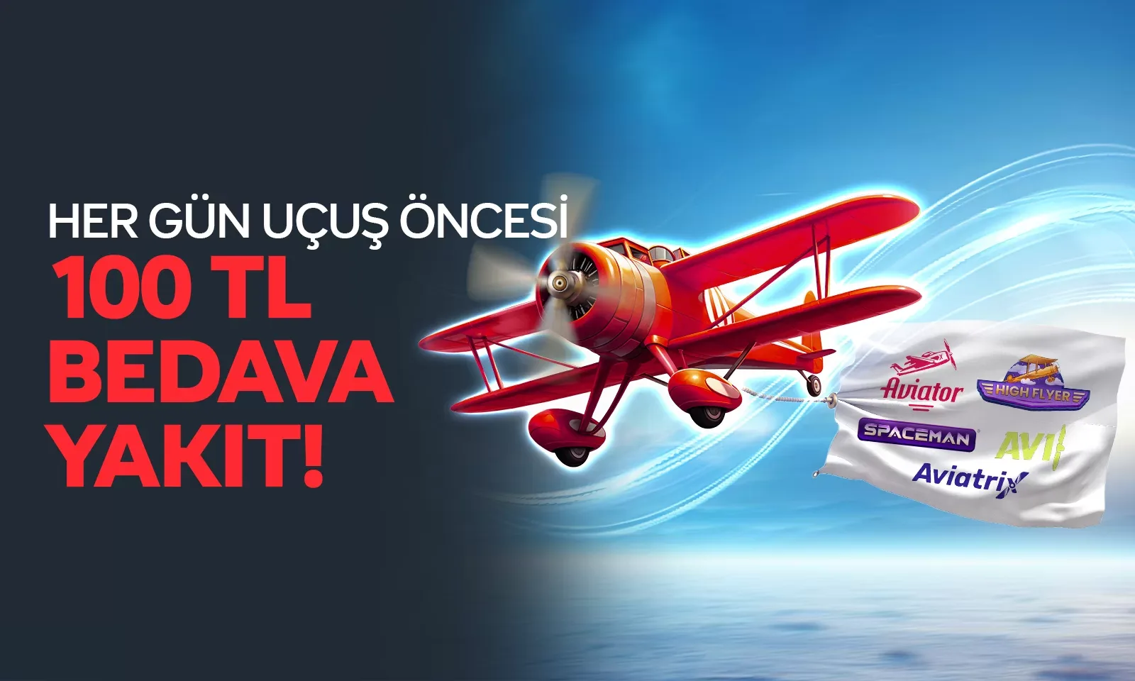 100 tl uçuş hakkı!