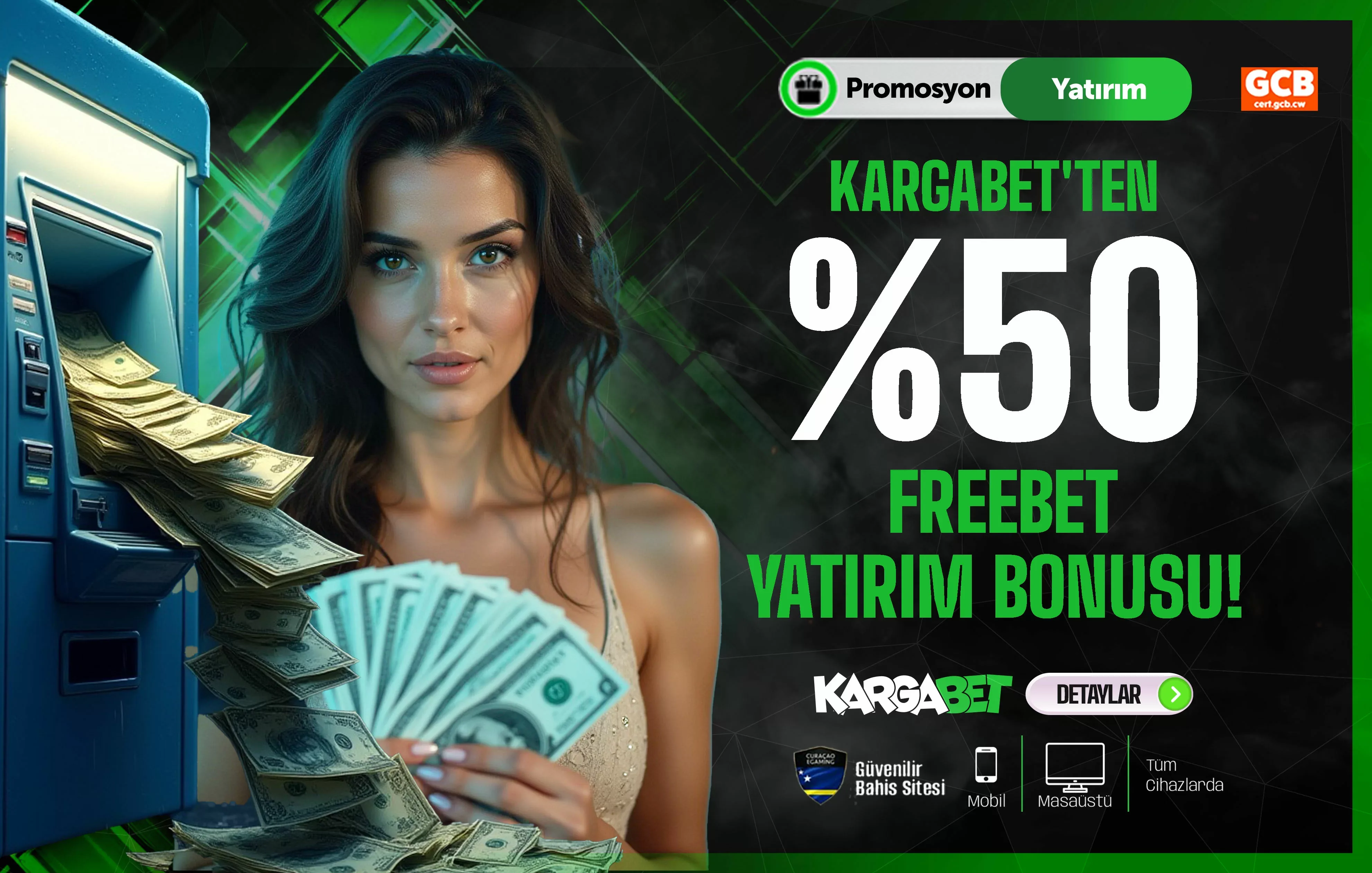 Kargabet'ten %50 freebet yatırım bonusu !