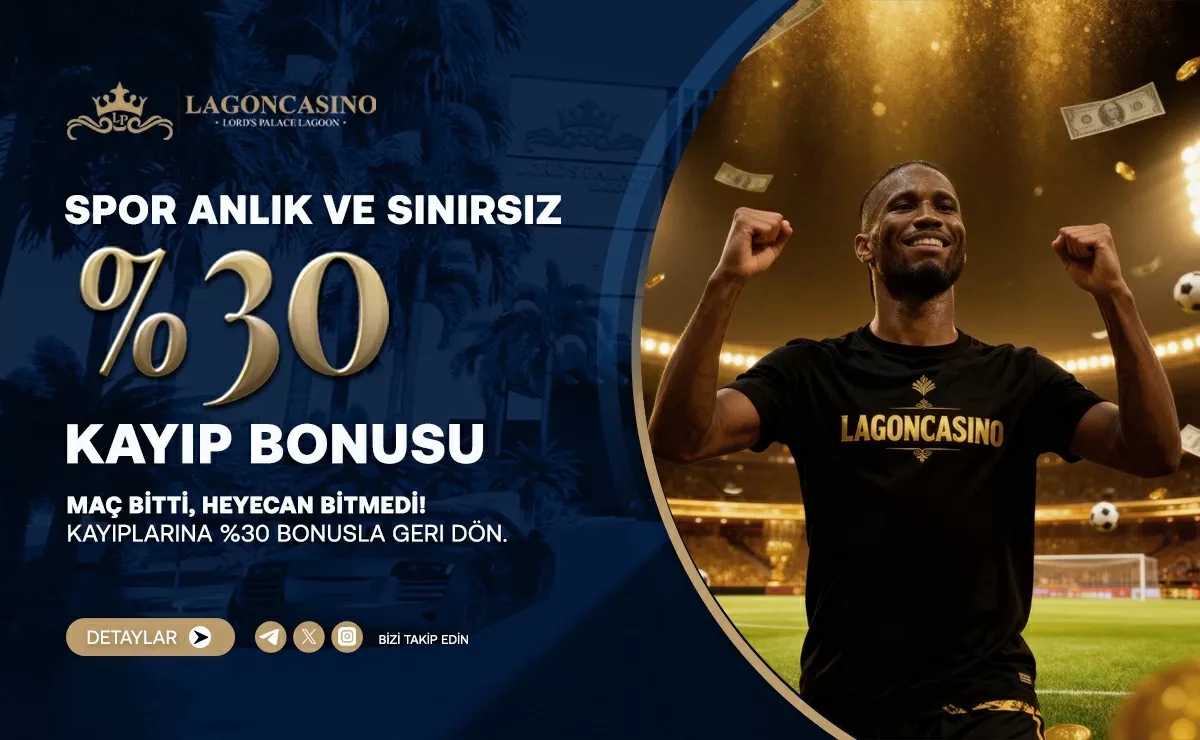 %30 spor anlık ve sınırsız kayıp bonusu