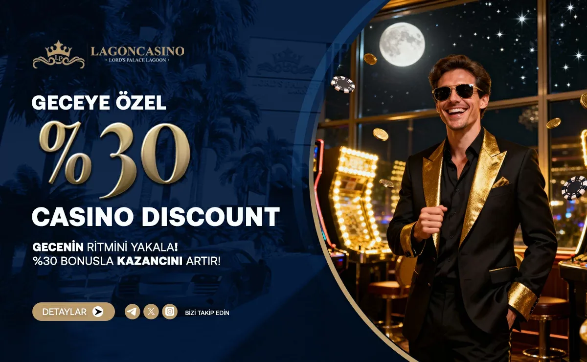Geceye özel %30 dıscount