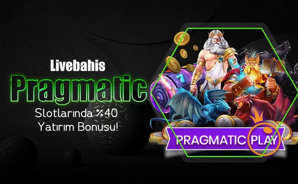 Pragmatic slotlarında %40 yatırım bonusu