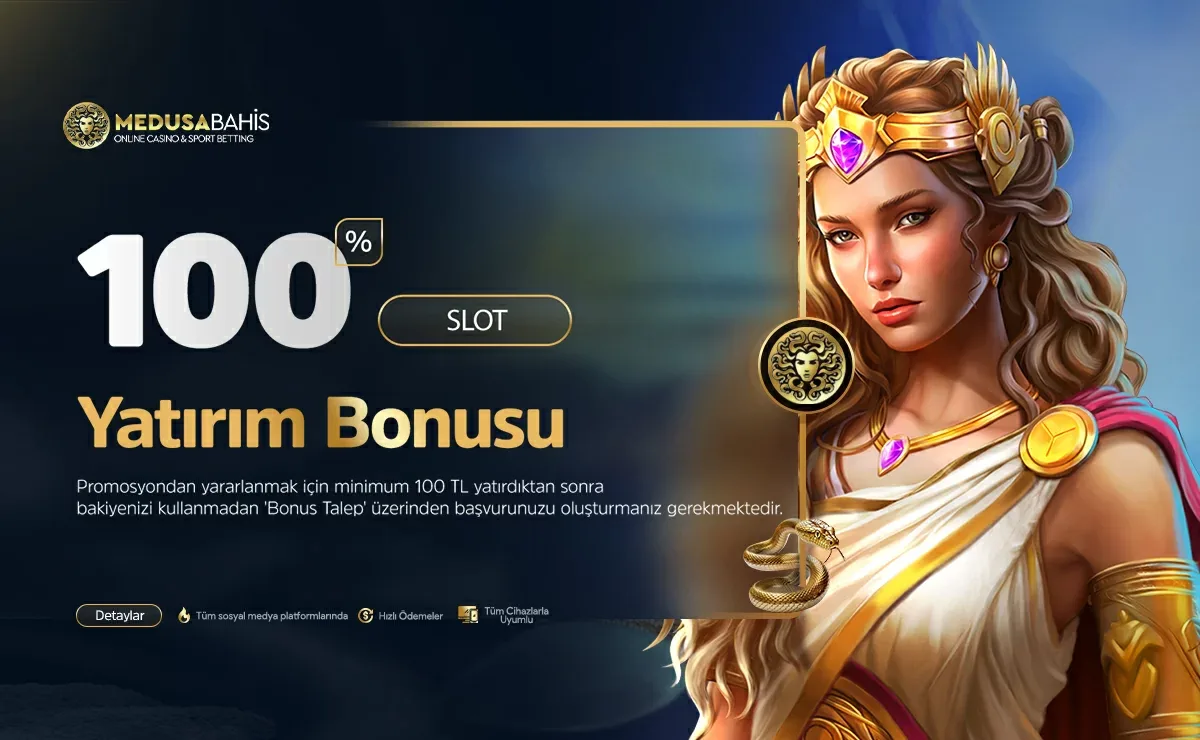 100% slot yatırım bonusu