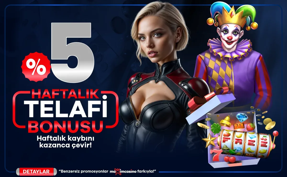 %5 haftalık telafi bonusu