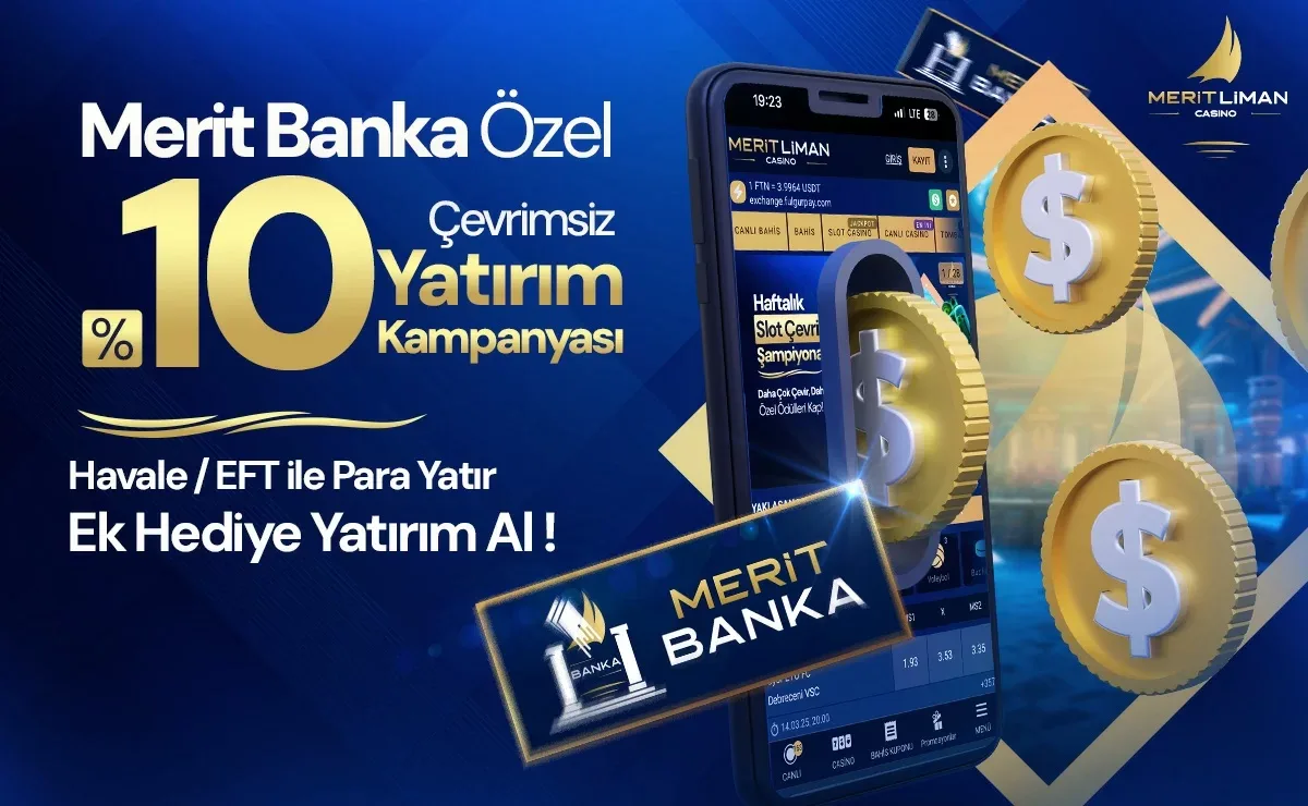 Merit banka özel %10 çevrimsiz yatırım kampanyası