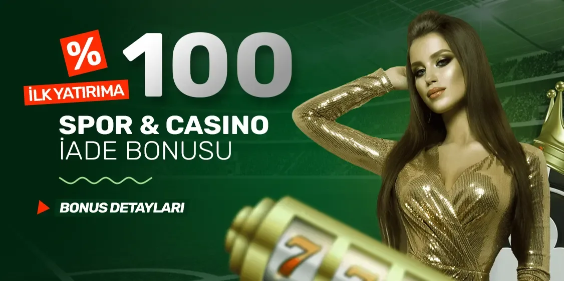 İlk yatırıma %100 kolay çevrımlı iade bonusu