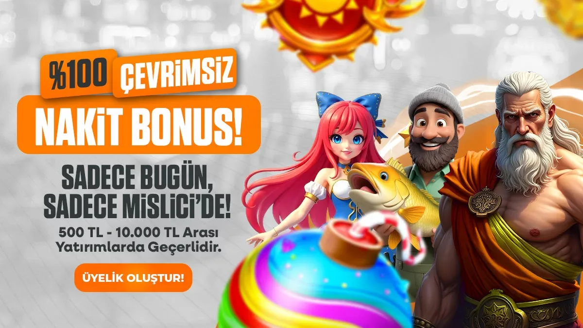 %100 çevrimsiz bonus
