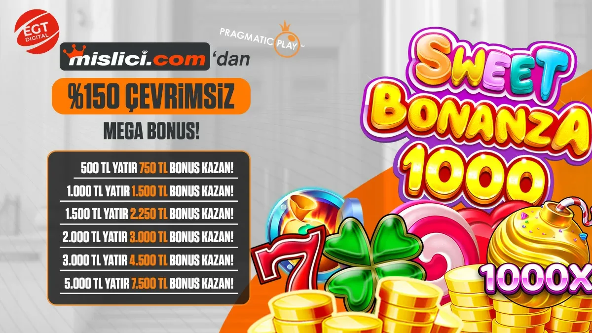 %150 mega çevrimsiz bonus