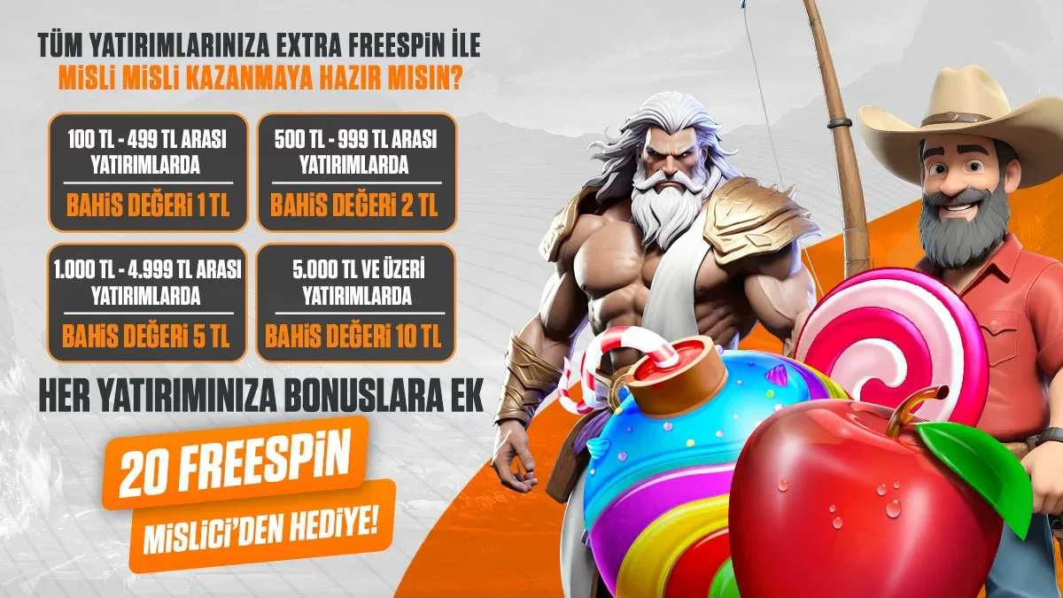 Tüm yatırımlarınıza extra freespın