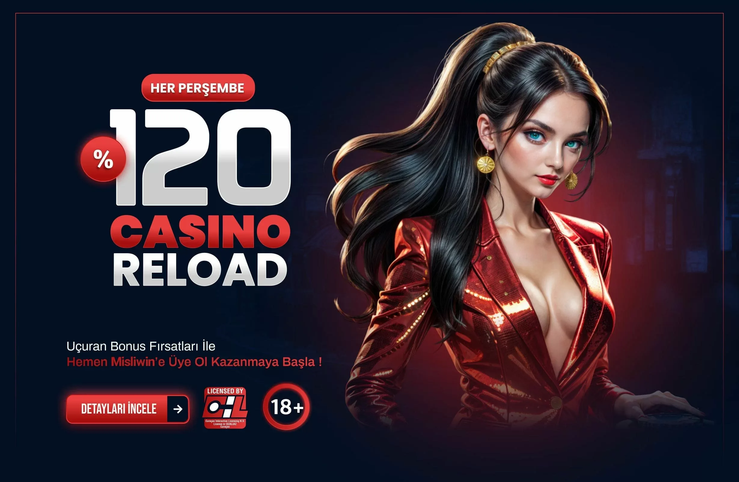 Her persembe %120 reload bonusu