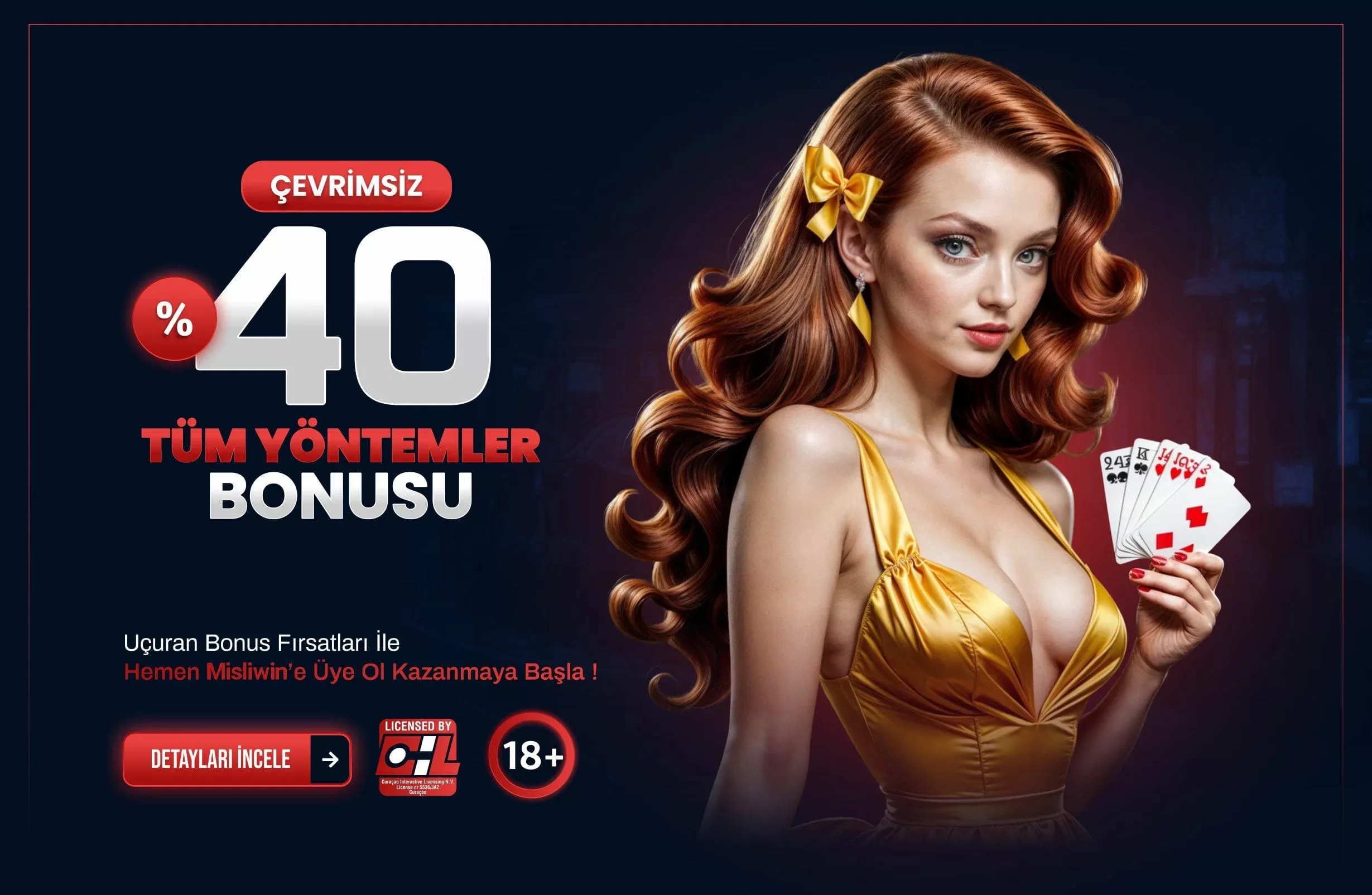 %40 cevrımsız yatırım bonusu