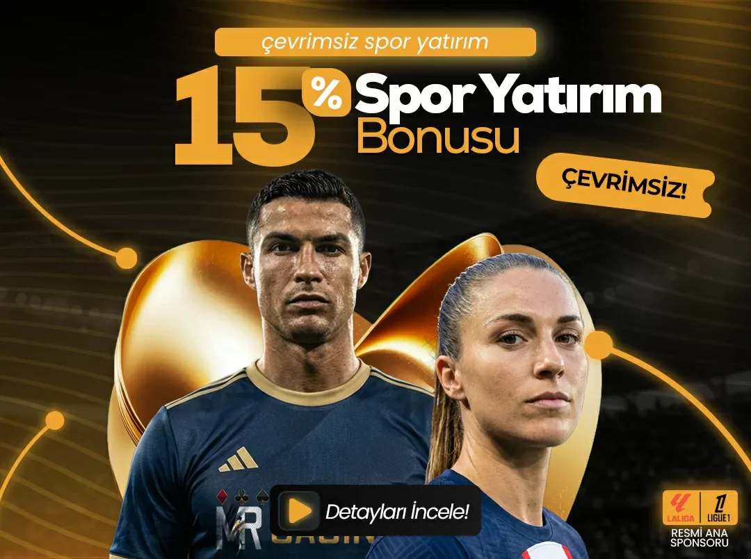 %15 spor yatırım bonus