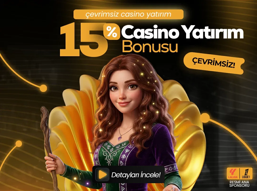 %15 casino yatırım bonus