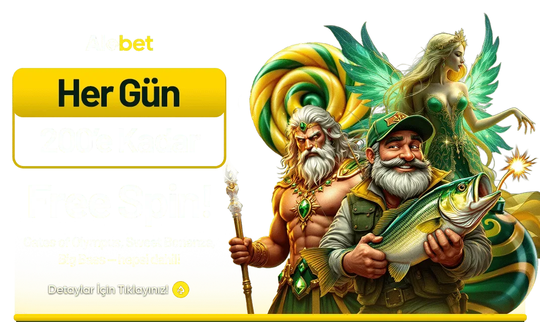 Her gün 200’e kadar free spın