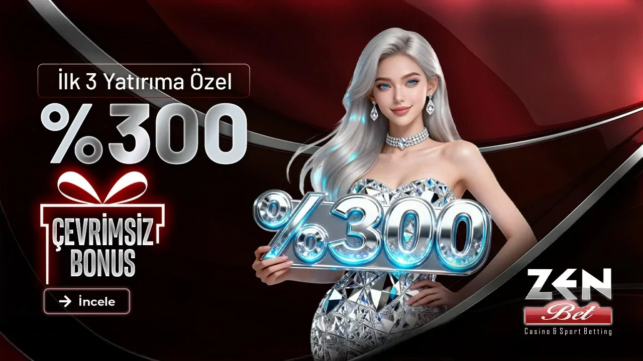 İlk 3 yatırıma özel %300 çevrimsiz bonus