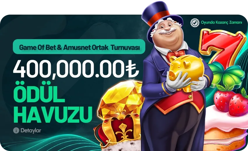 400.000₺ ödüllü amusnet turnuvası