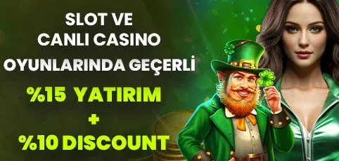 %15 yatırım bonusu + %10 kayıp bonusu