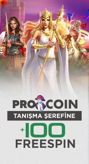 Pro coin ile tanışma şerefine +100 free spin