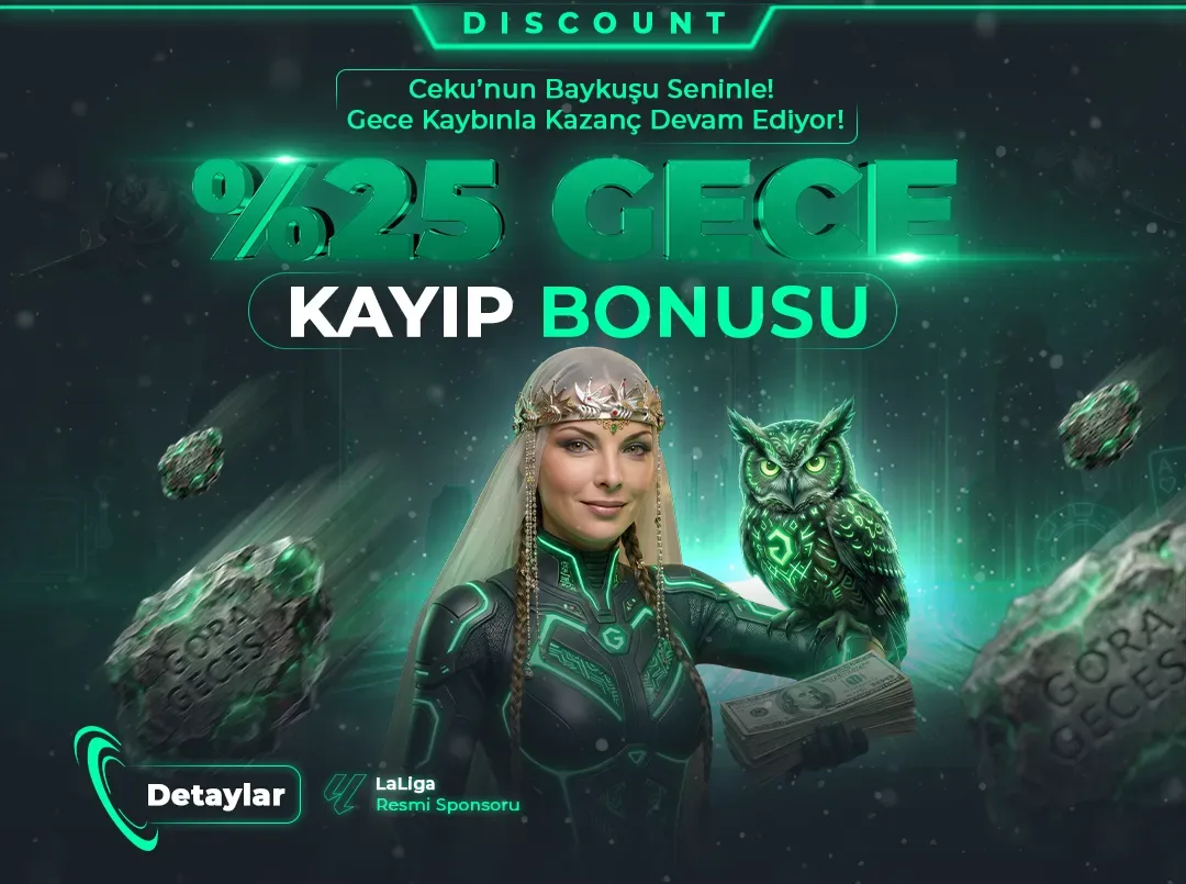 Geceye özel %25 kayıp bonusu