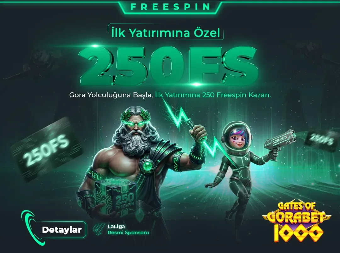 İlk yatırıma özel 250 freespın