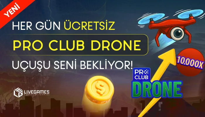 Yatırıma özel pro club drone ücretsiz uçuş hakkı!