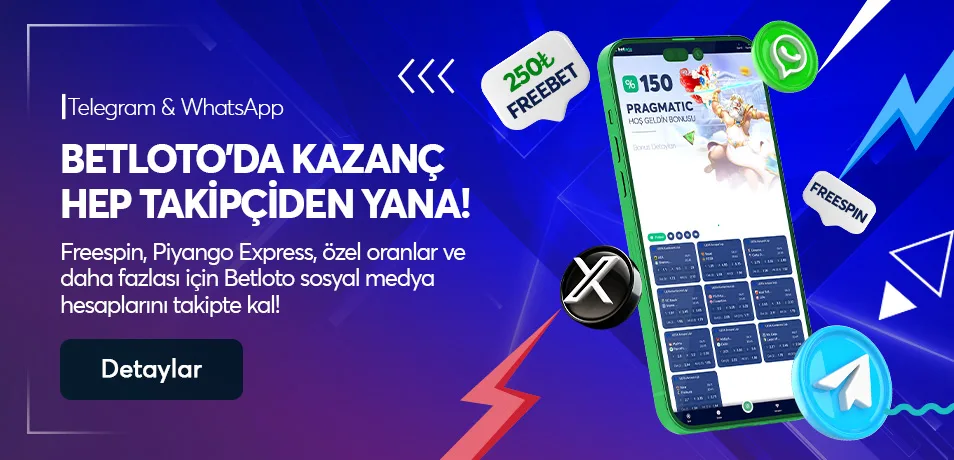 Betloto sosyal medya kanallarından her gün ödüller kazan!