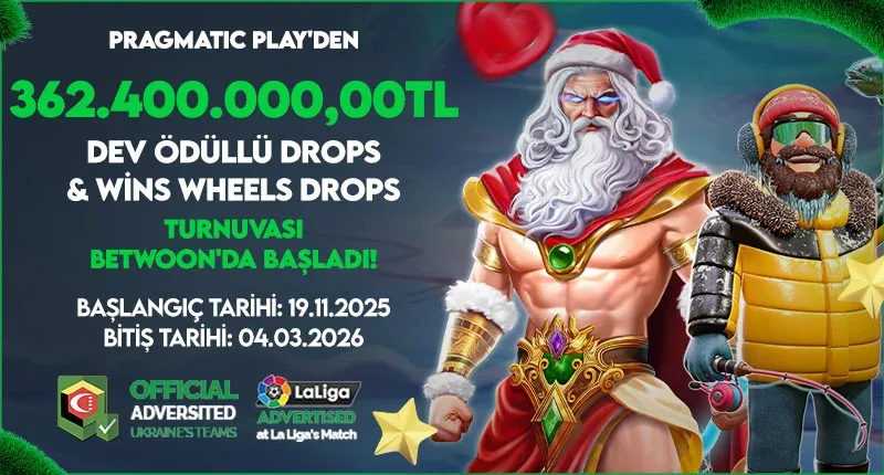 Pragmatıc play'den 362.400.000,00₺ dev ödüllü drops & wıns wheel drops turnuvası betwoon'da!