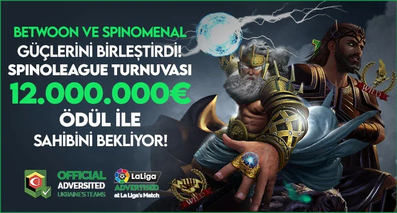 Betwoon & spınonemal işbirliğiyle: spınoleague başladı! büyük ödül 12.000.000 € !