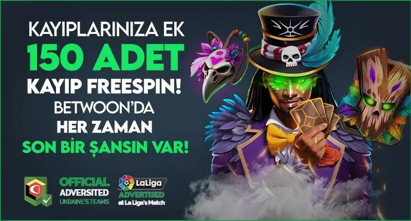 Kayıplarınıza 150 freespin