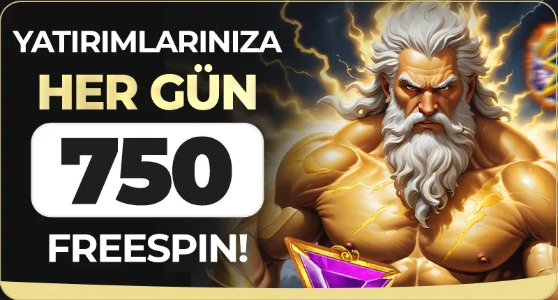 Yatırımlarınıza her gün 750 freespin