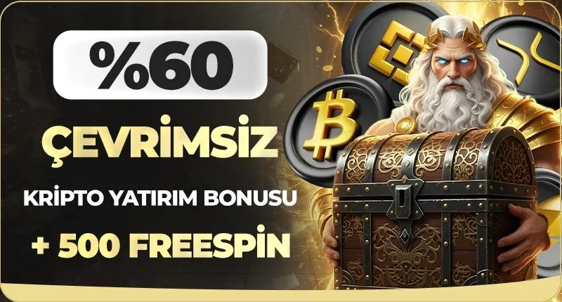 %30 çevrimsiz kripto yatırım bonusu + 500 freespin %30 kayıp bonusu