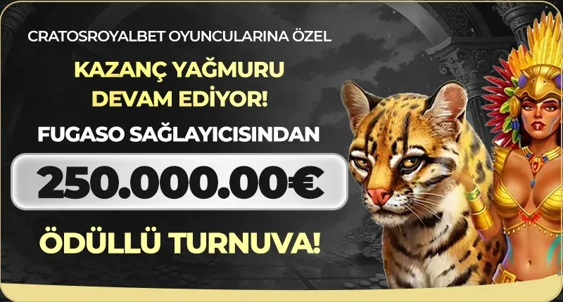 Fugaso 250 000 00 euro ödüllü haftalık slot turnuvası!