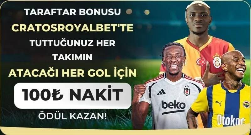 Takımınızın golüne özel taraftar bonusu