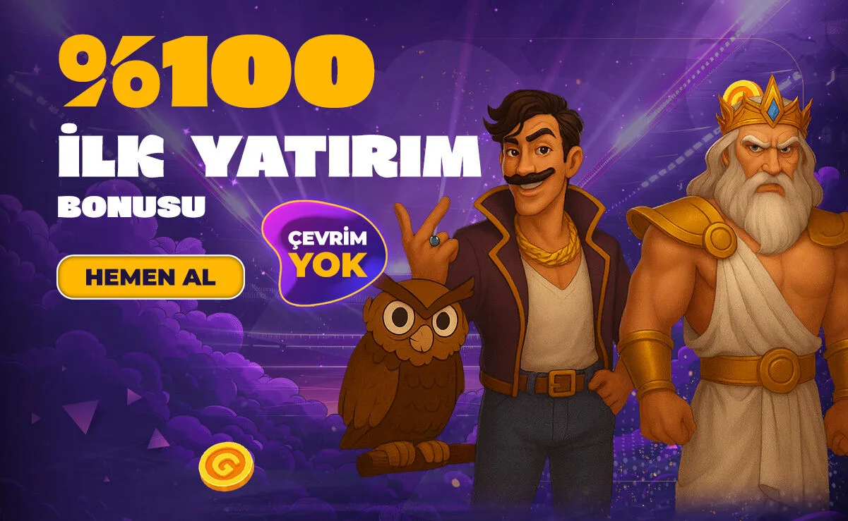 % 100 çevrimsiz ilk yatırım bonusu