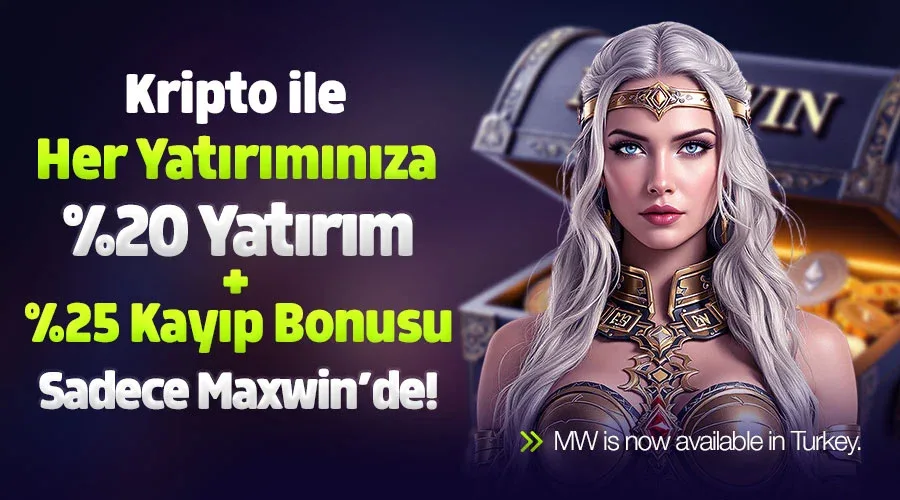 Kripto ile her yatırımınıza %20 yatırım + %25 kayıp bonusu!