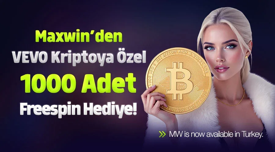 Vevopay kripto yontemıne ozel 1.000 freespın!